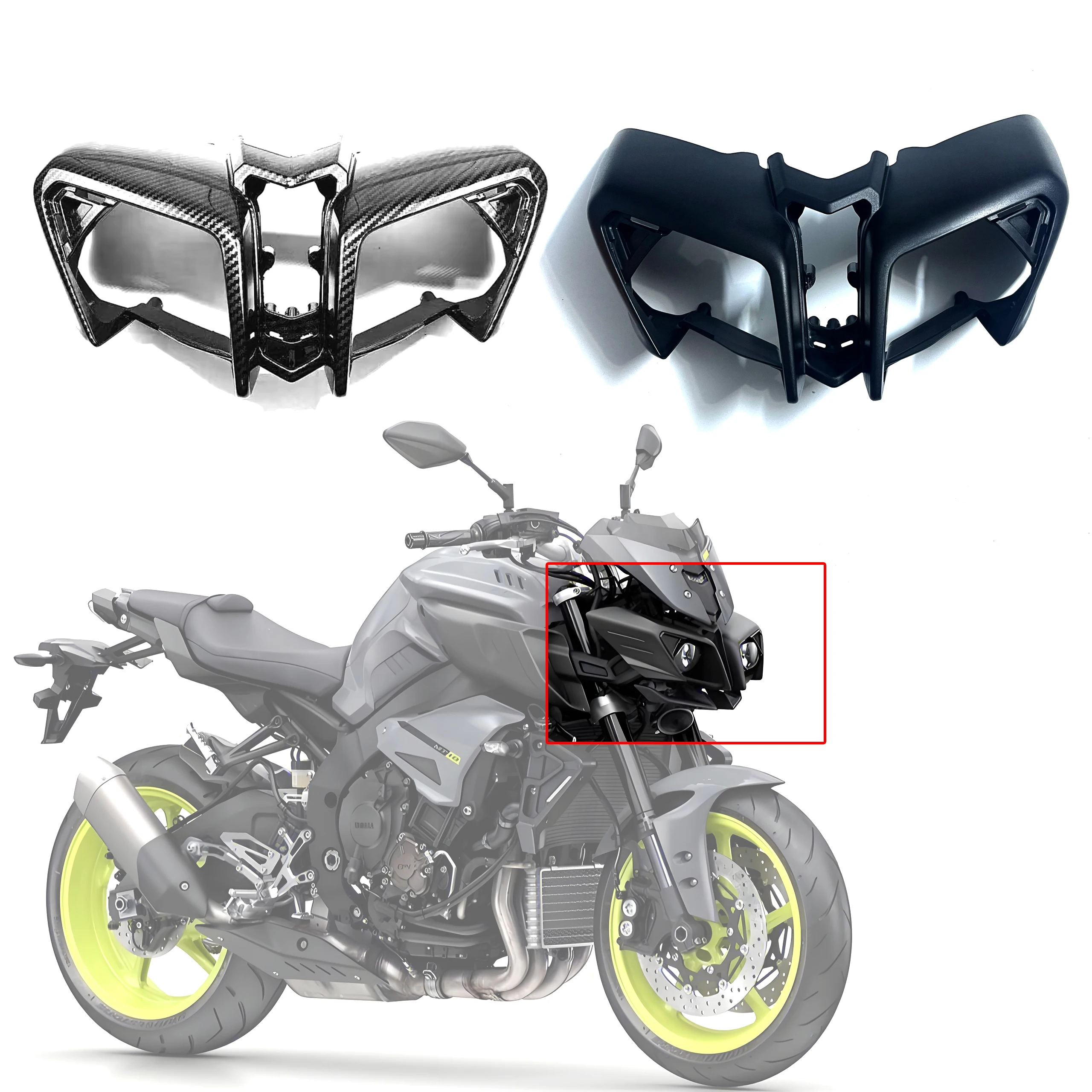 

For Yamaha M-T10 mt 10 FZ-10 fz 10 2016-2020 Front Headlight Protector, Body Fairing Kit Motorcycle Accessories Parts