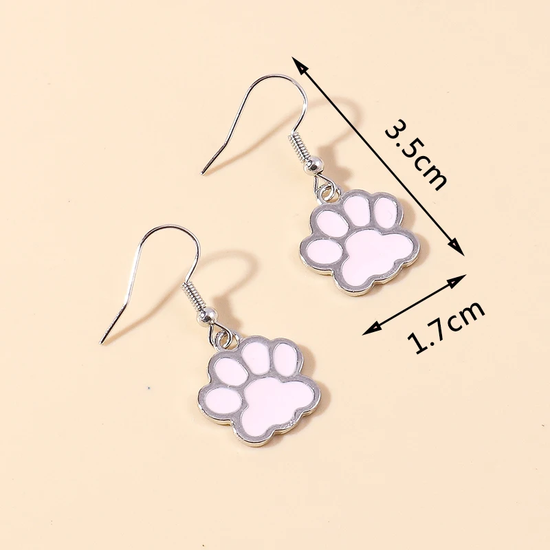 Aihua Cute Enamel Animals Earrings Lovely Cat Paw Duck Unicorn Panda Drop Earring for Women Girls Birthday Gifts Party Jewelry – Detail 16