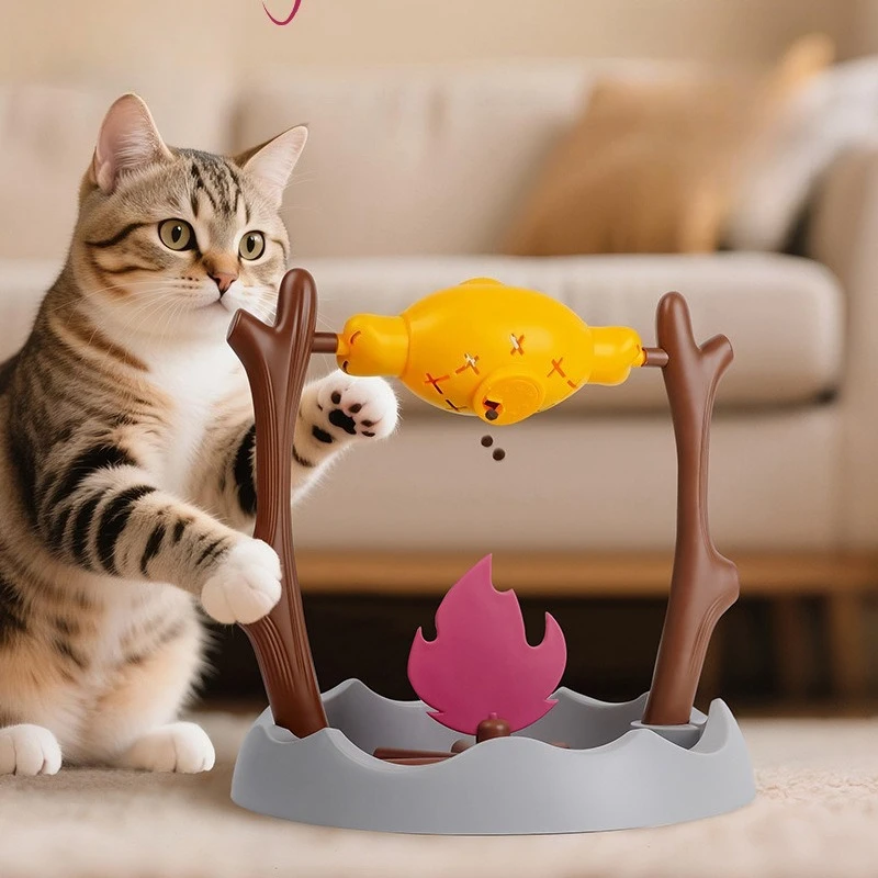 Dog Slow Food Bowl Pet Leak Food Toy Cat Dog Feeders Rotatable Fun Slow Food Leakage Toy Cat Puppy Puzzle Interactive Feeder