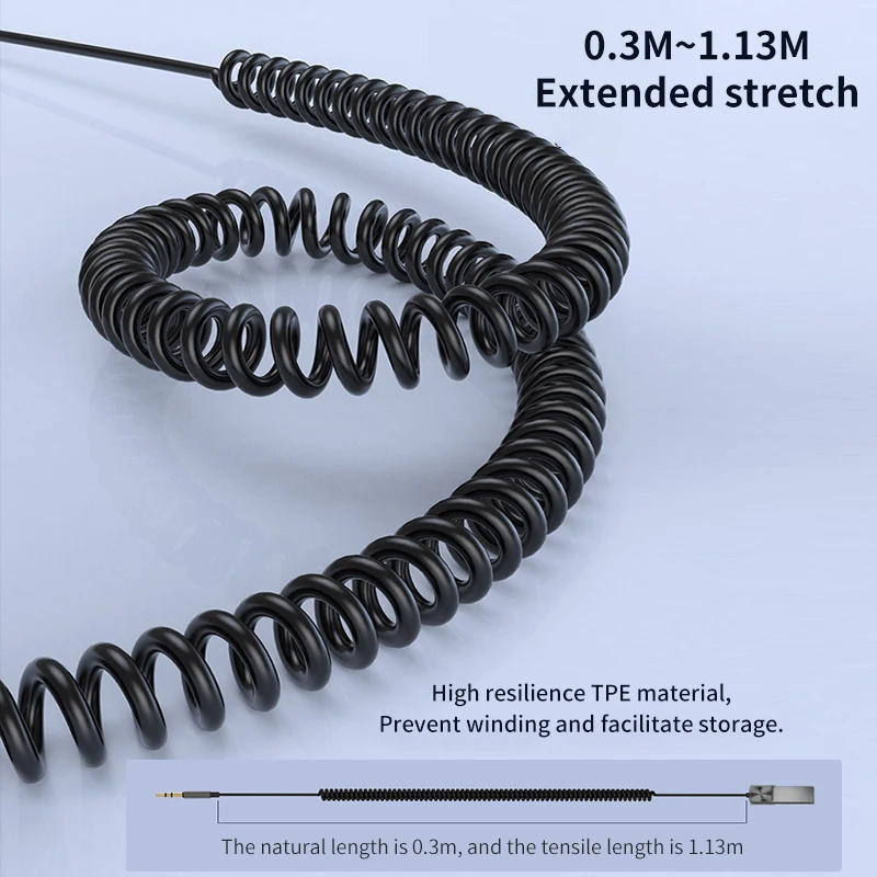 무선 블루투스 5.4 오디오 리시버 동글 USB - 3.5mm AUX 잭 차량용 오디오 핸즈프리 키트 (차량용 리시버 BT 송신, 마이크 포함) 썸네일 6