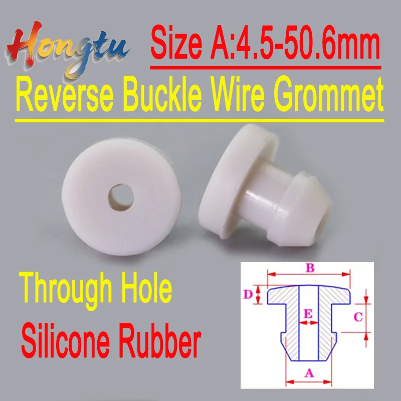 

Hongtu 10pcs Open Clip Wire Protective Sleeve / Split Clip Cable Grommet,Through Hole,Gray,Reverse Buckle Wire Grommet