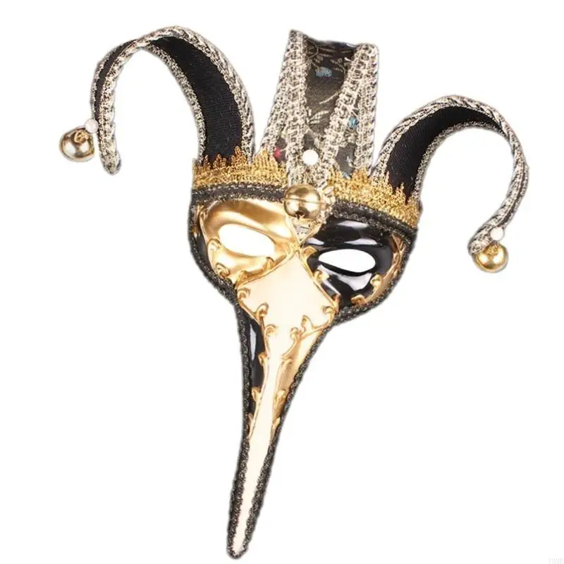 Maskerade oogmasker Halloween lange neus oogmasker halfgelaatsmasker voor dames heren maskerade proms Halloween aankleden