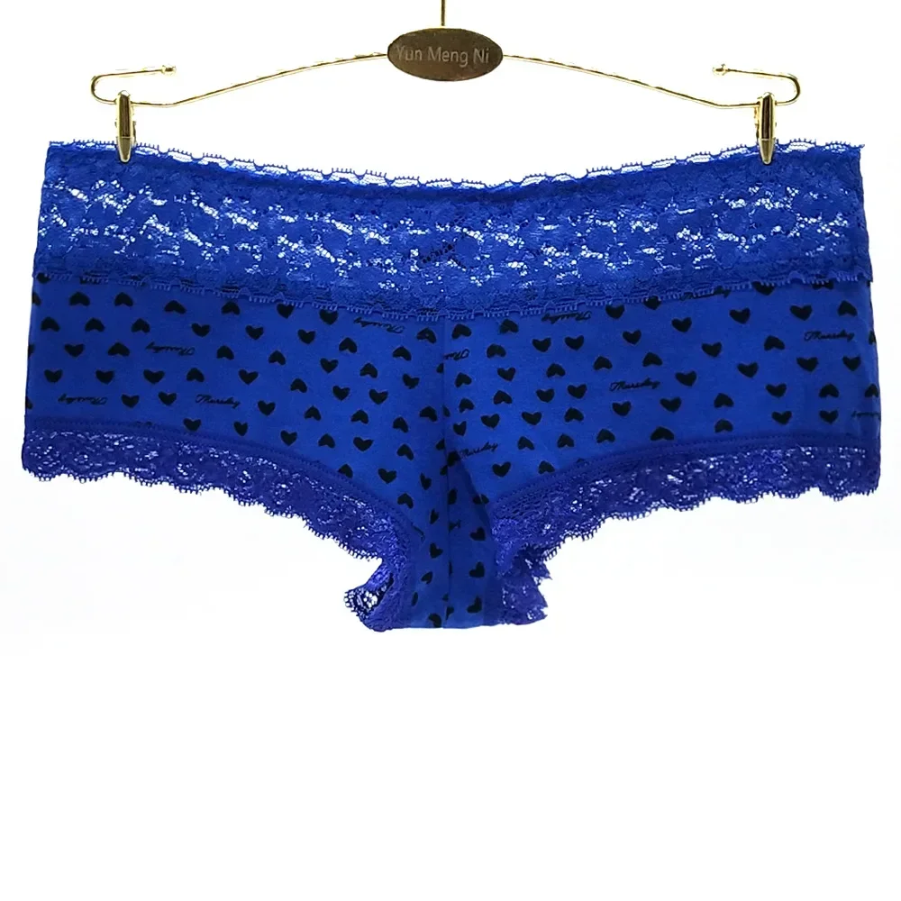 Ženy boxerky spodky sexy krajka kalhotky šortky boyshort kalhotky intimates dámské prádlo 5 pcs/lot