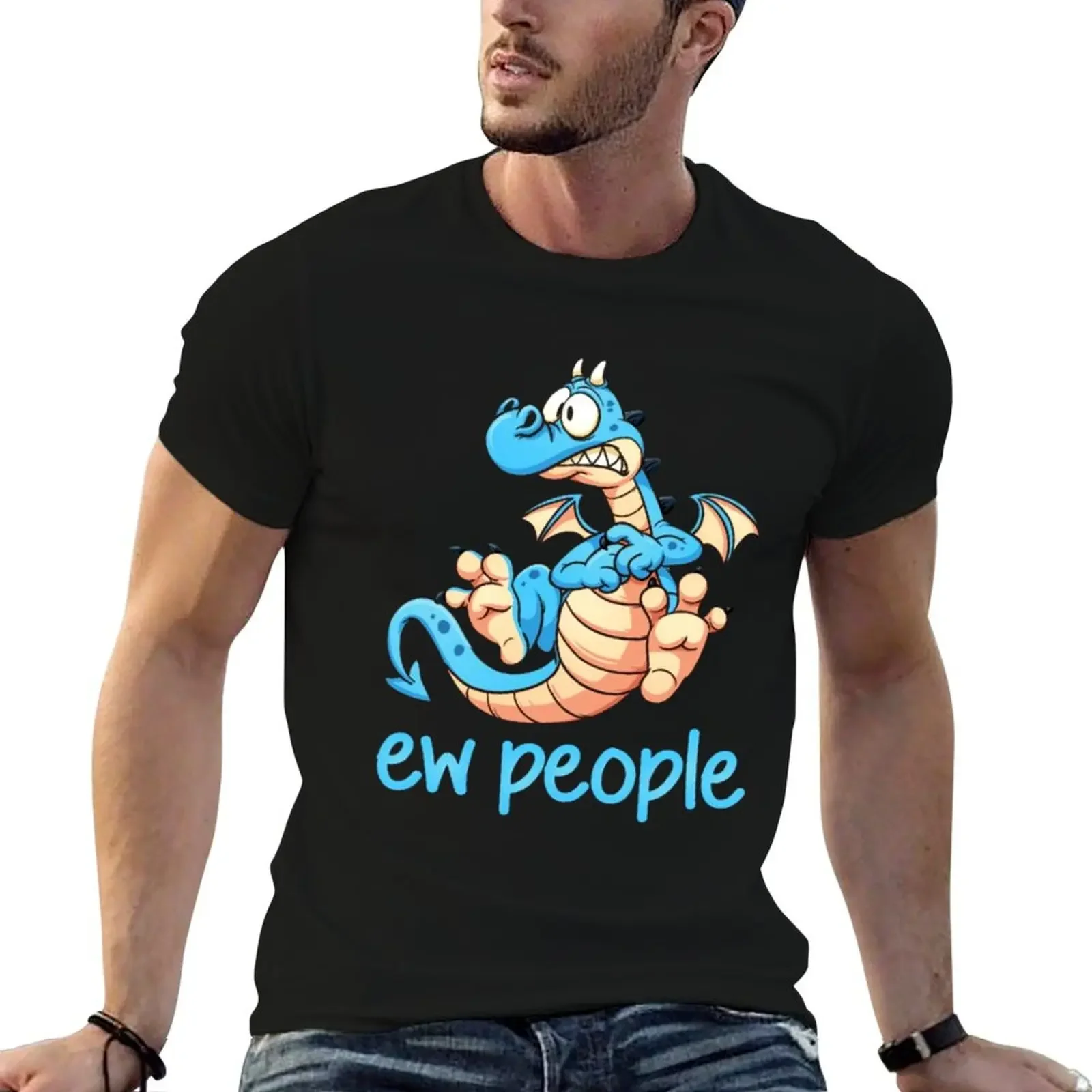 

Dragon Ew People T-Shirt oversized t shirt blue lock anime tshirt Man t-shirt shirts men