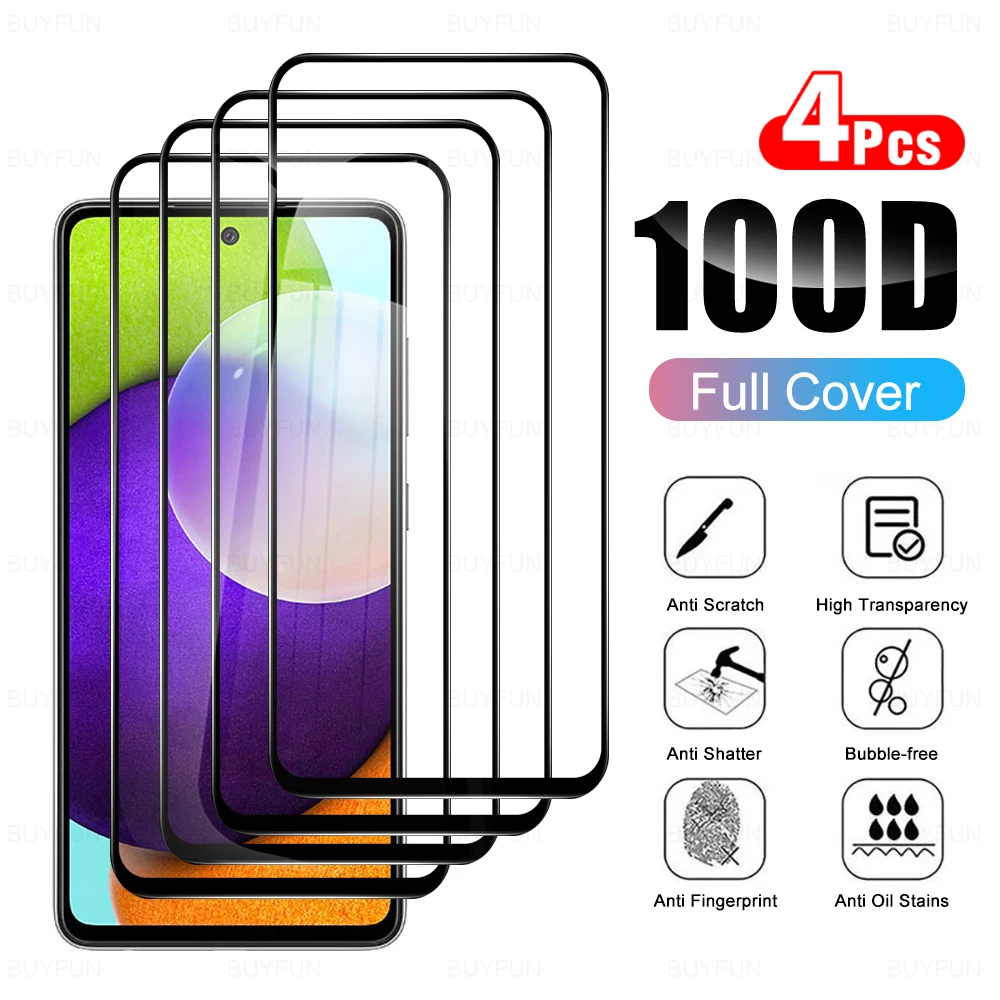 4Pcs Tempered Glass 6.5