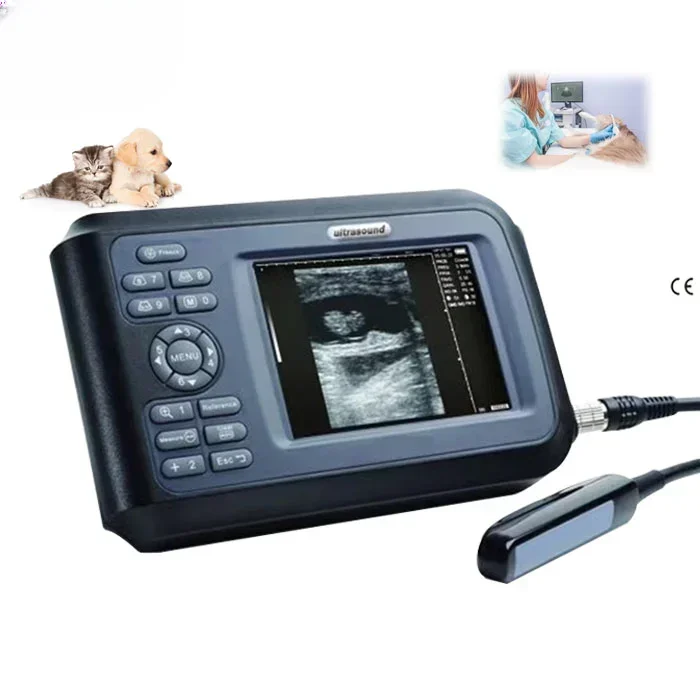 

High resolution quality veterinary use B/W mini palmtop ultrasound scanner rectal probe