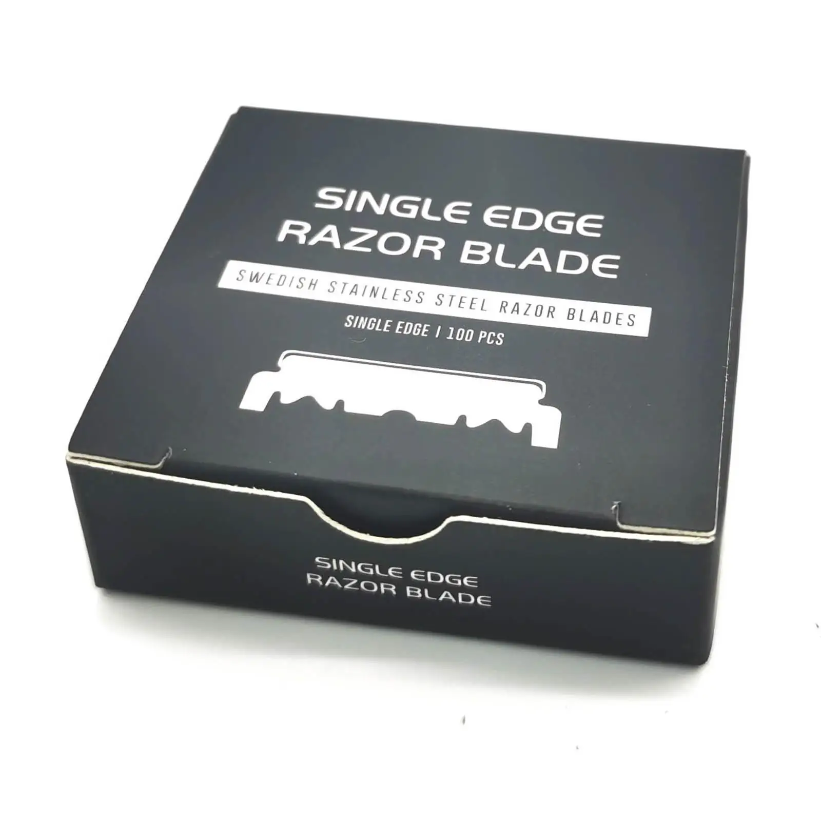 Platinum Single Edge Razor Blades Stainless Steel Durable 100 Pieces for Barbers Straight Edge Shave Smooth Results
