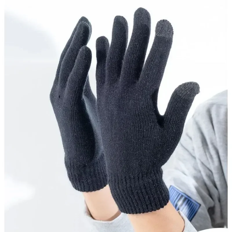 

Мужские теплые перчатки, зимние флисовые перчатки для сенсорных экранов, теплые перчатки, перчатки для работы на открытом воздухе
