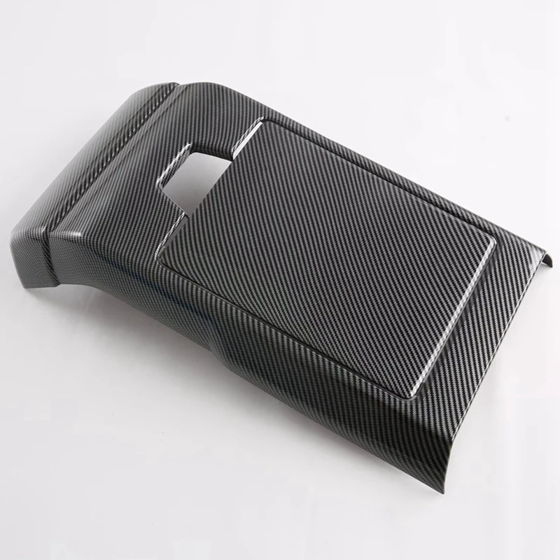 For Hyundai Santa Fe MX5 2024 Carbon Fiber Car Rear Air Vent Frame Trim Anti-Kick Cover Accessories