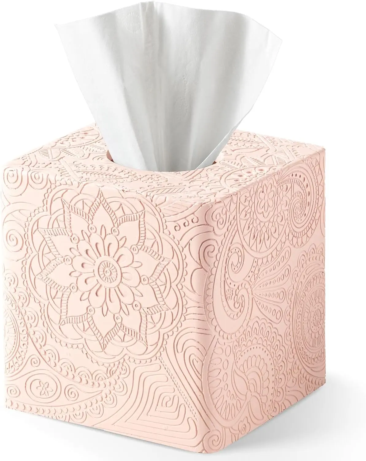 

Square Tissue Box Cover Decorative,Napkin Dispenser,Facial Paper Holder for Bathroom Vanity Countertop,Bedroom Dresser,Night Sta