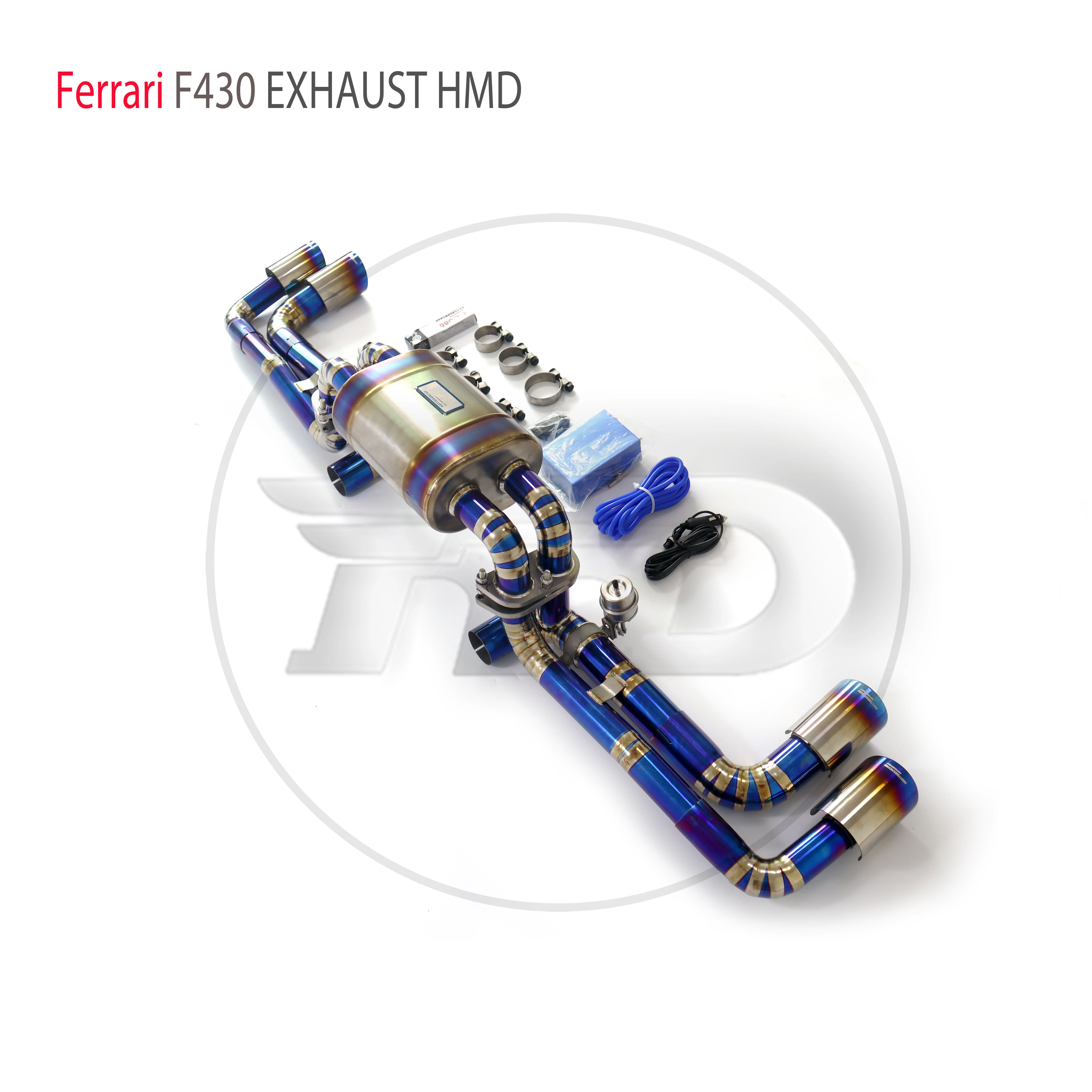 

HMD Titanium Alloy Exhaust System Performance Catback for Ferrari F430 Spider 4.3L Valve Muffler