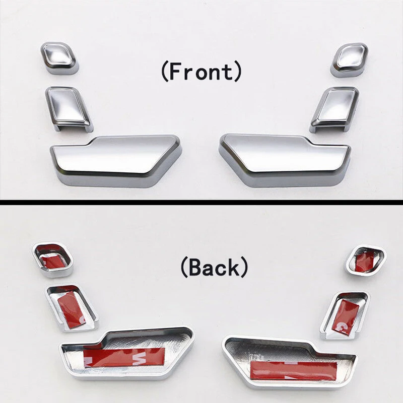 

Protective and Stylish Seat Adjust Button Sticker Cover for MercedesBenz E C Class W212 218 CLS GL Silver Color