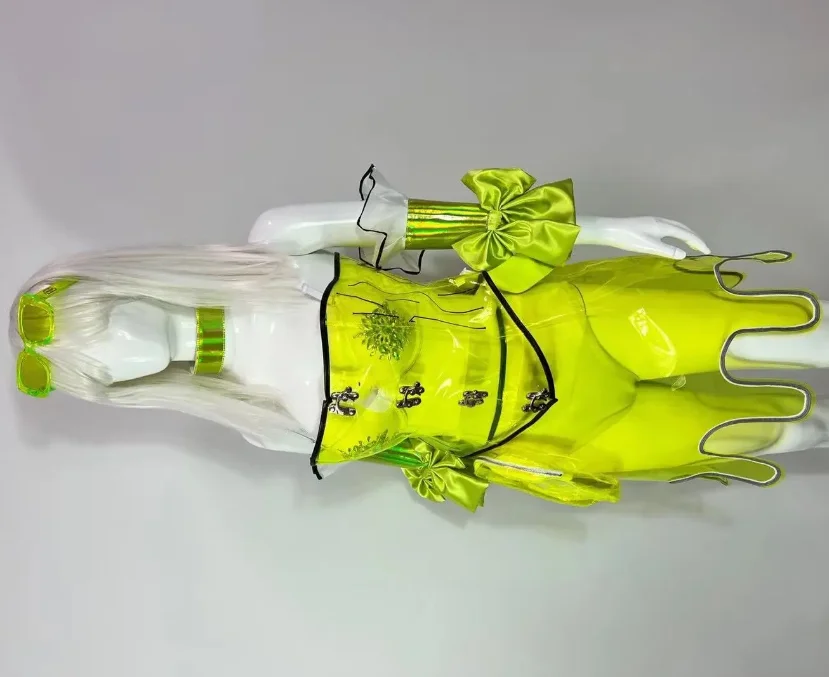 

Технология, женский танцевальный костюм певицы, сценического шоу, зеленый прозрачный клубный наряд для вечеринки, DJ Gogo, танцевальная одежда для ночного клуба, сексуальные костюмы