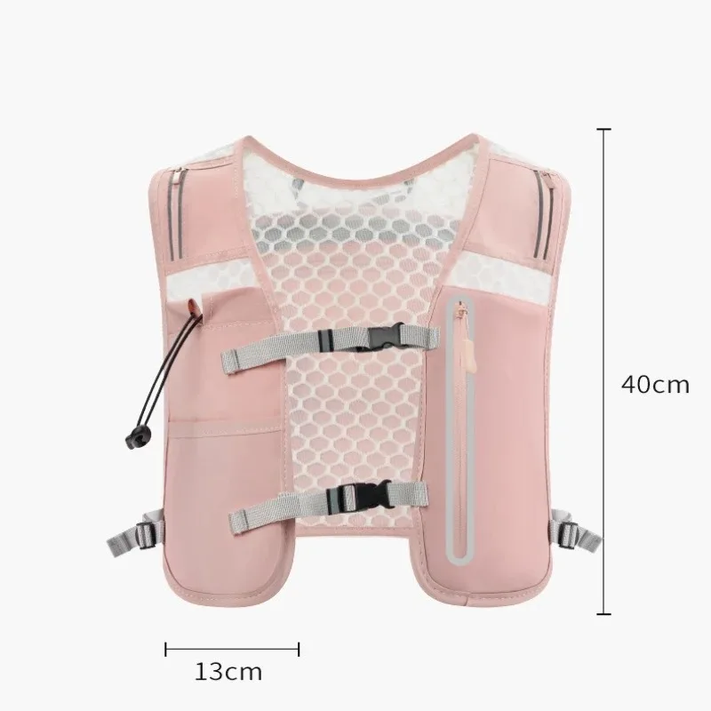 Ultralight Breathable Hydration Vest Reflective Safety Running Vest for Men Women Adjustable Cycling Hiking Marathon Backpack