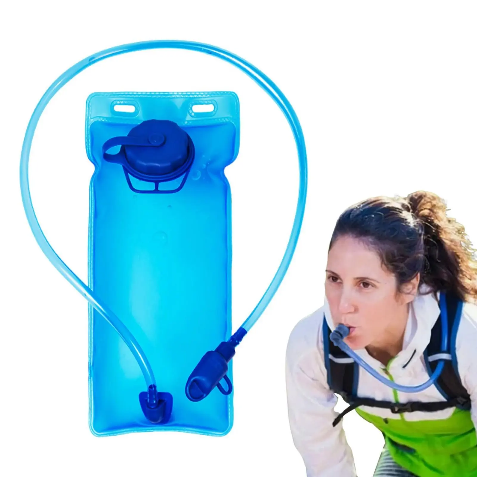 Sports Water Bag with Straw Sip Spout Water Bladder Water Reservoir with Hose Lightweight Outdoor Gear for Cyclists, Hiking