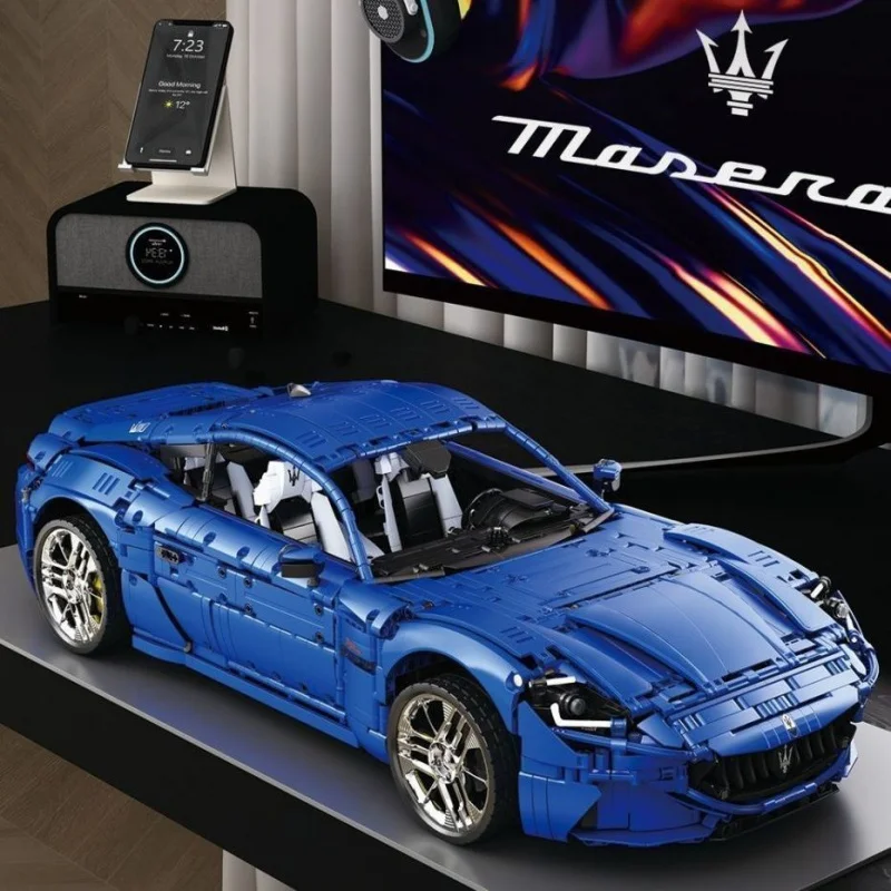 Maserati GranTurismo 110th Anniversary Edition Bausteine 1:8 Sportwagen Modell Ziegel Kinder DIY Spielzeug Desktop Ornamente