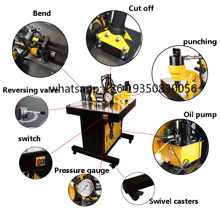 2026-VHB-401 Multi-functional Metal Busbar Processing Machine for Cutting, Punching, Horizontal&vertical Bending