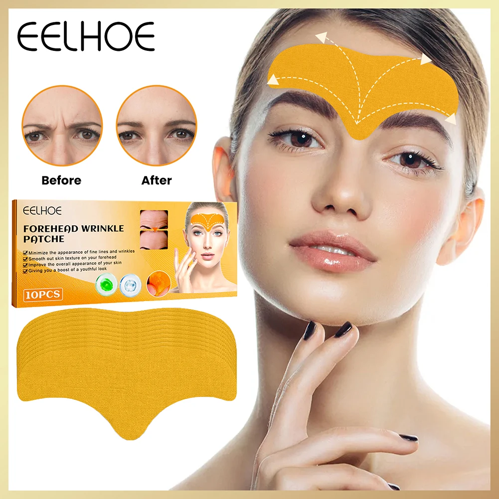 10pcs Lifting Firming Forehead Line Patch Anti-wrinkle Stickers Frown Lines Anti-aging Moisturizng Forehead Pads Skin Care