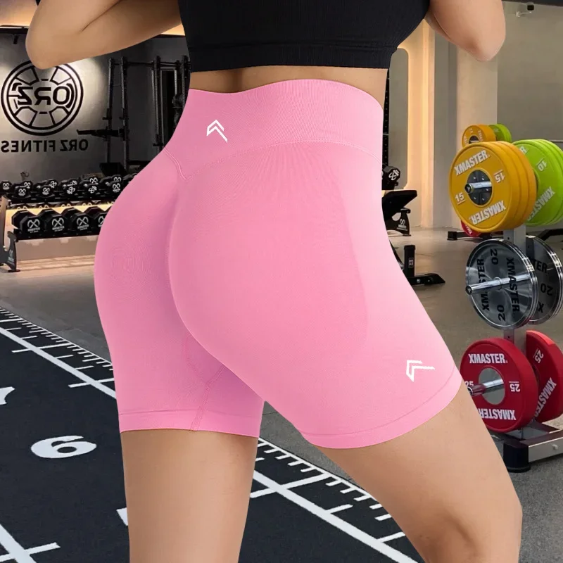 

Новые внешние штаны три четверти для йоги Spice Peach Hip Lift Wear, большие повседневные женские спортивные шорты для бега и фитнеса
