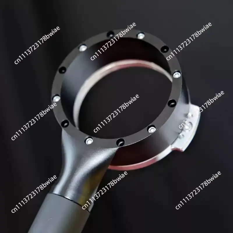 V2 Bottomless Flat Coffee Machine Handle Deformable Horn, Ingot Double Mouth
