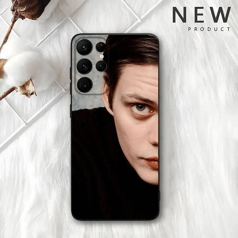 حافظة هاتف Bill Skarsgard لهاتف سامسونج S 25,24,23,22,30,21,10,9,Ultra,Plus,Lite,FE,4,5G حافظة ناعمة سوداء