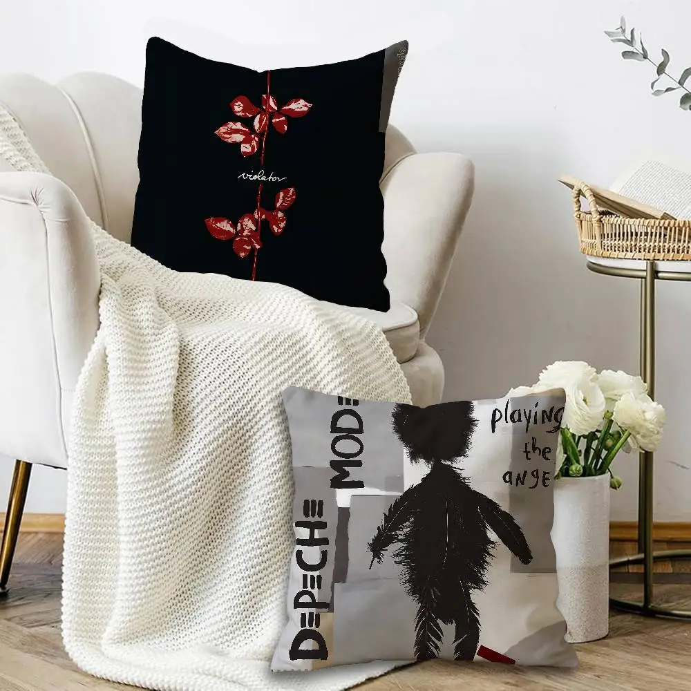 Dark Rock D-Depeche M-Mode Band Pillow Anime Pillow Sofa Bed Head Pillow Cover Cushion Cover 45x45 cm Fashion