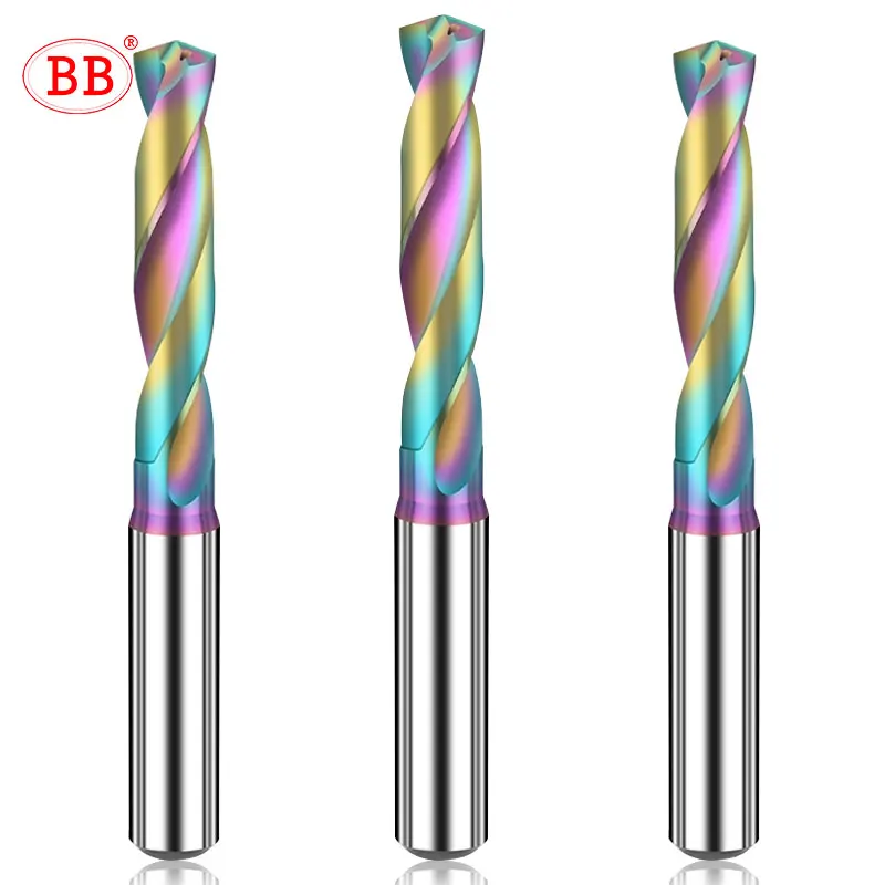 

Карбидное сверло BB, внутренний диаметр охлаждения 12,2–20 мм, DLC 3xD, обрабатывающее отверстие с ЧПУ с высокой подачей для алюминия, меди BC2055