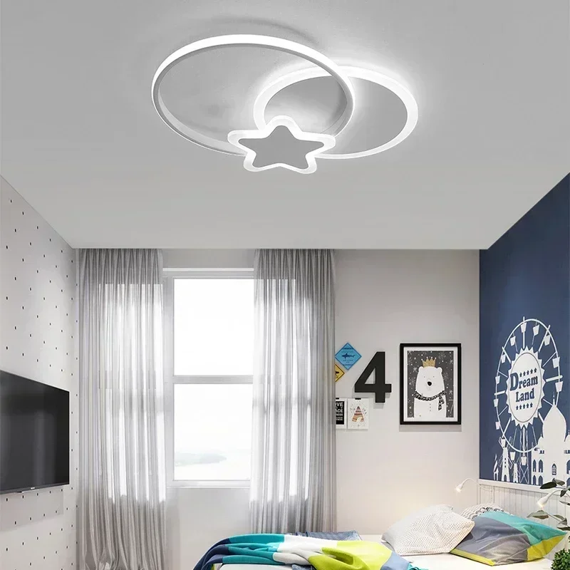 Modern LED Ceiling Lamp For Children Room Living Dining Bedroom Study Aisle Chandelier Indoor Home Decor Lighting Fixture Luster