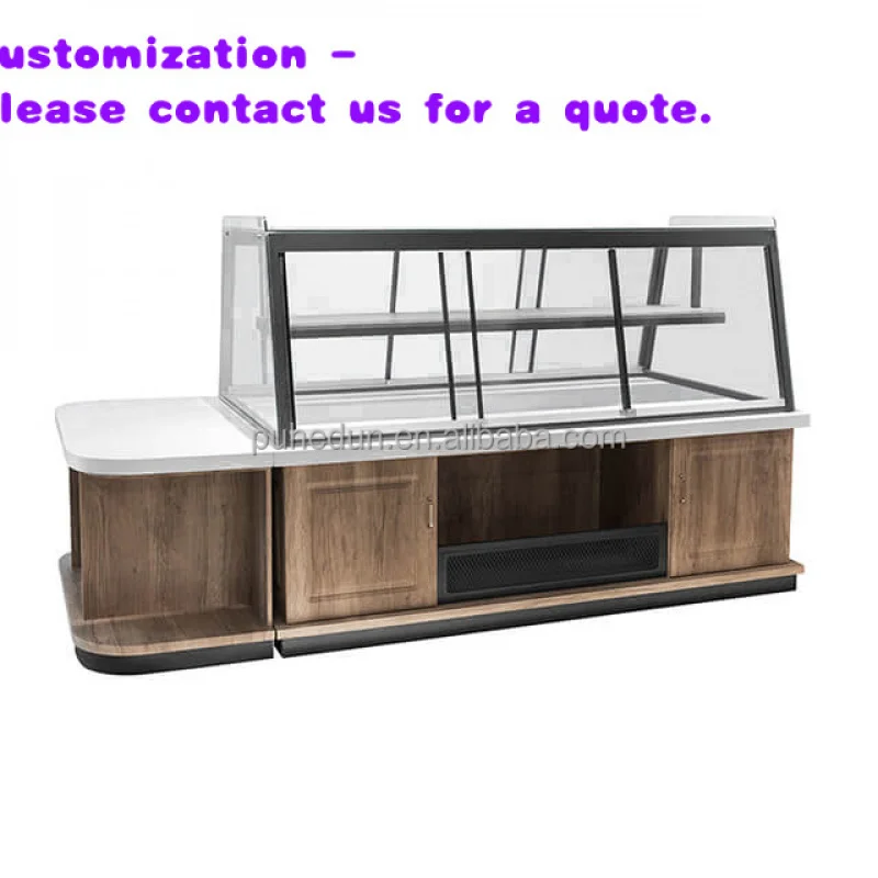 

custom.Customized Heavy-Duty Wood Display Cabinet Cake and Bread New Design Bakery Shop Showcase Stand