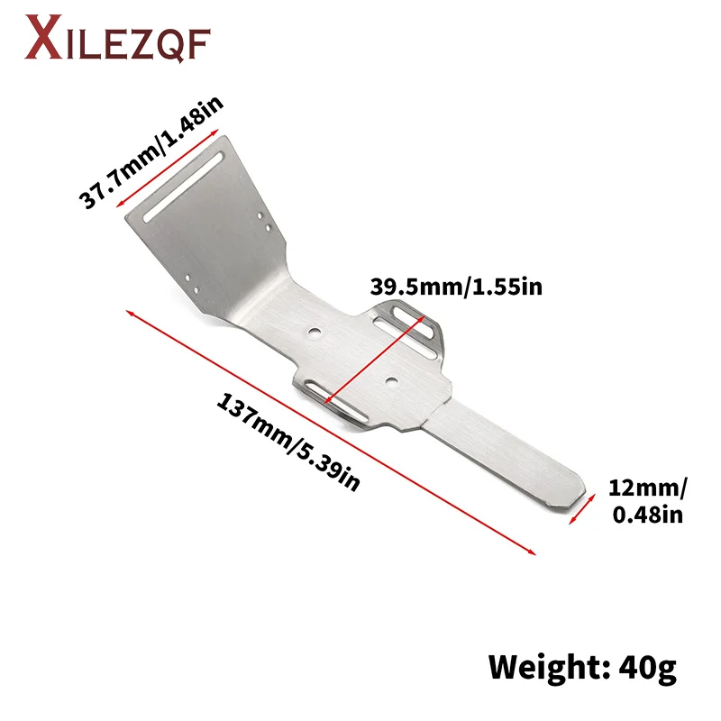 XILEZQF RC  UDIRC GR S10 Stainless Steel Chassis Armor Guard Protection Skid Plate RC Car Upgrade Accessory Ud1002