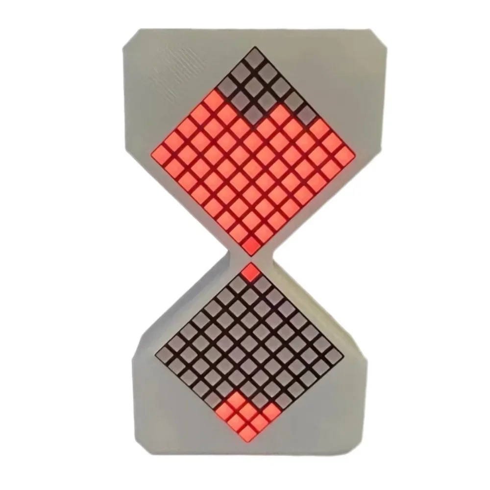 NONE Elektronische LED-Sanduhr im Cyber-Stil, 1–30 Min. Timer mit Schwerkrafterkennung, DIY digitale Sanduhr, Technologie, Sinn für Heimdekoration 5