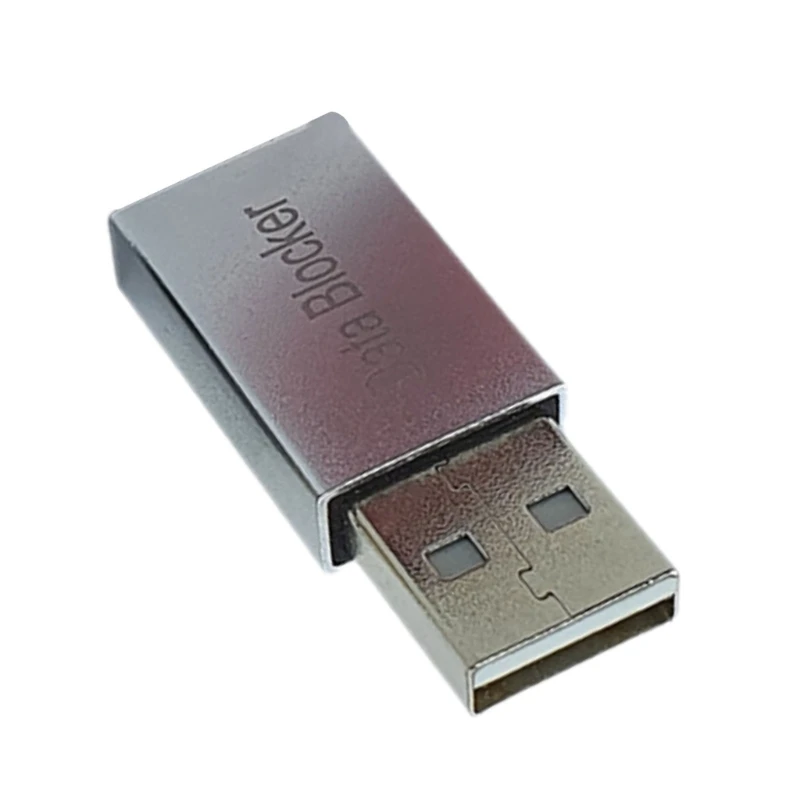 Aluminum Shell USB Data Blocker High Current Support for Electronic Gadgets