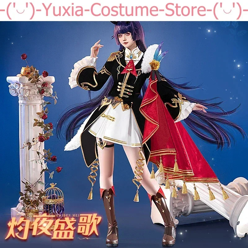 Honkai Impact 3rd Raiden Mei Game Suit Gorgeous Uniform Cosplay Costume Halloween Party Role Play Outfit Women