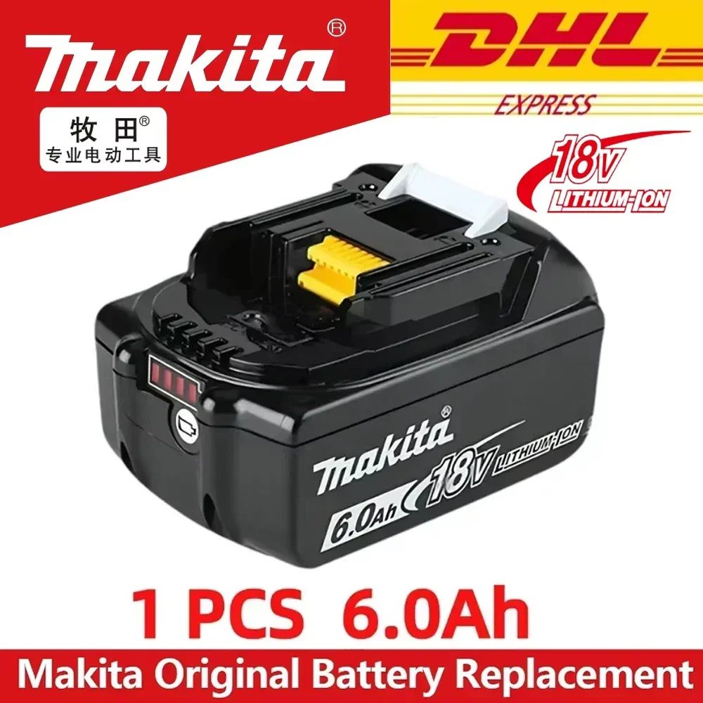 

Original NEW Makita 6.0Ah 18V Rechargeable Battery for Makita 18V BL1830 BL1830B BL1840 BL1840B BL1850 BL1850B Power Tools