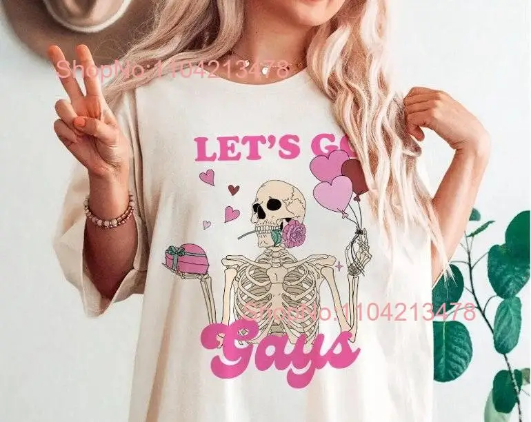 Let's go gays shirt lgbtq bachelorette party shirts gay engagemenT T queer bride wedding lesbian skeleton