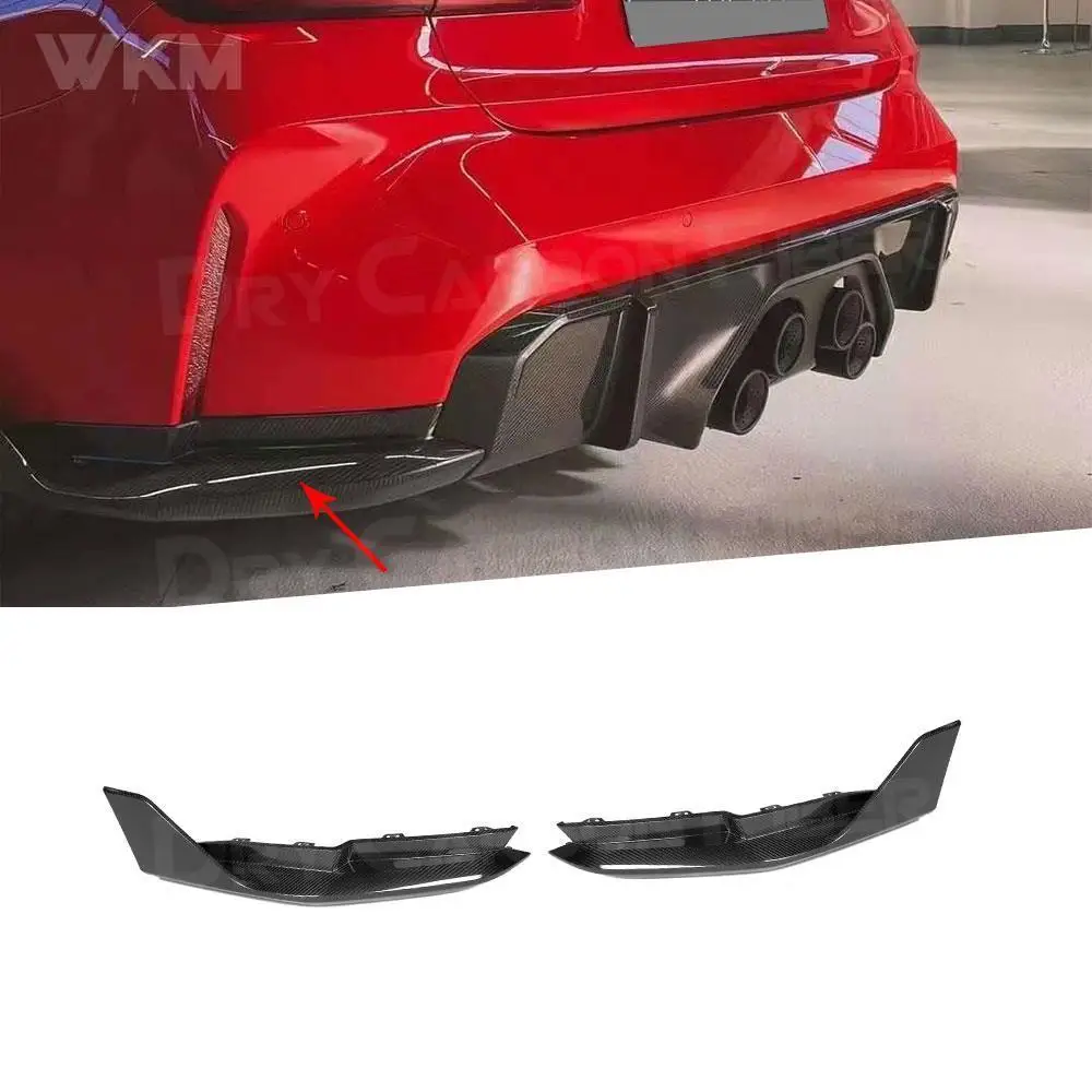 

Dry Carbon Fiber Rear Diffuser Spoiler Splitters for BMW 3 Series G80 M3 4 Door 2021+ MP Style Rear Bumper Diffuser Splitters