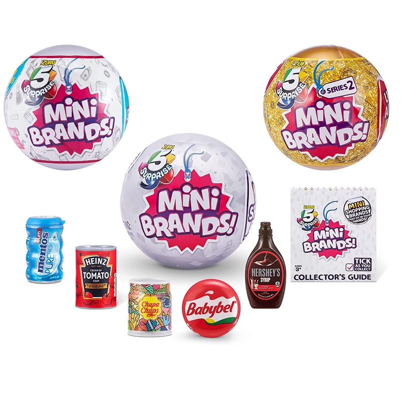 

ZURU 5 Surprise Mini Brands Collectible Mystery Capsule Ball Series 2/Series 3 Collectible Toys Ornament Children Holiday Gifts