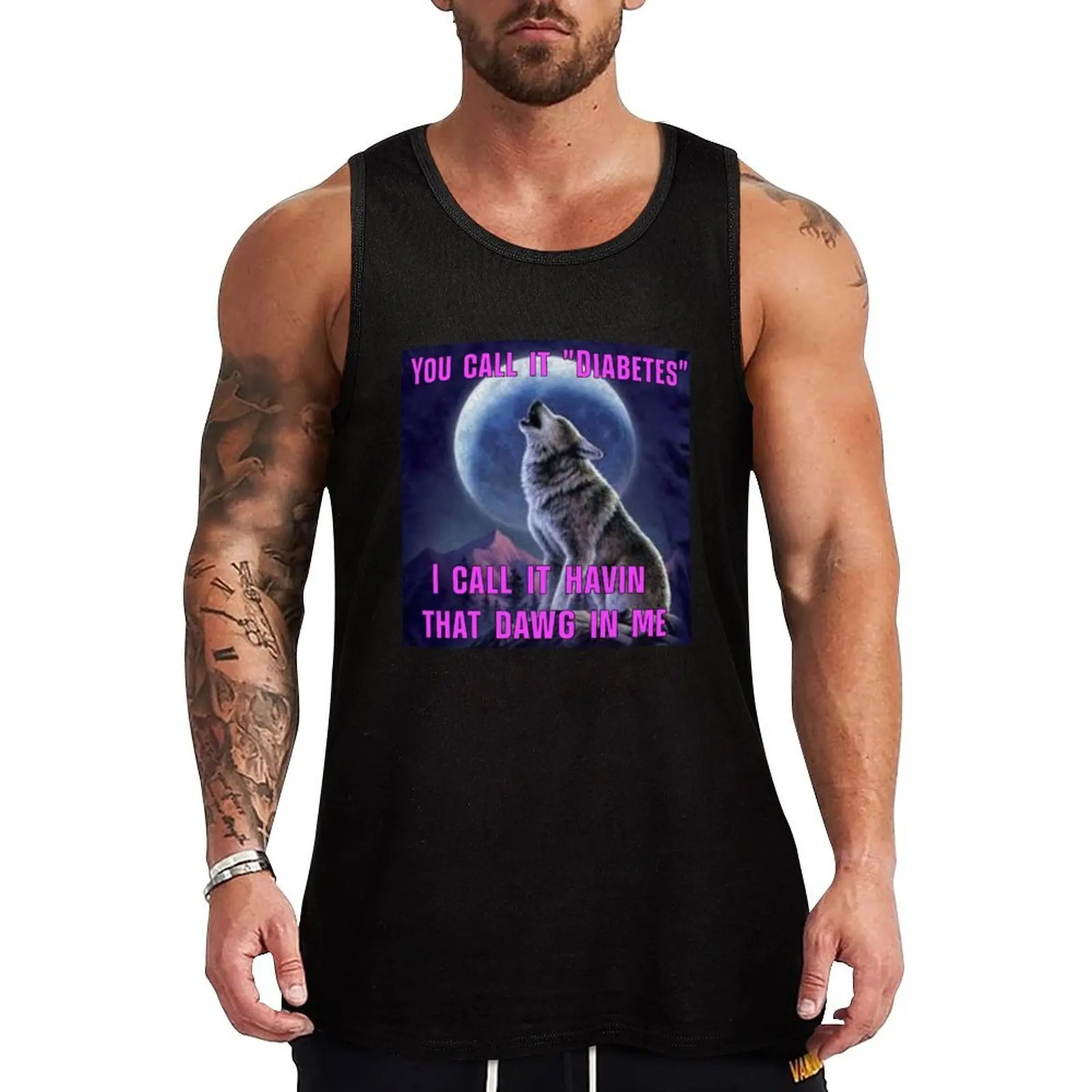 

Havin That Dawg In Me Tank Top Men's cotton t-shirt clothes for men summer gym clothing Sleeveless top