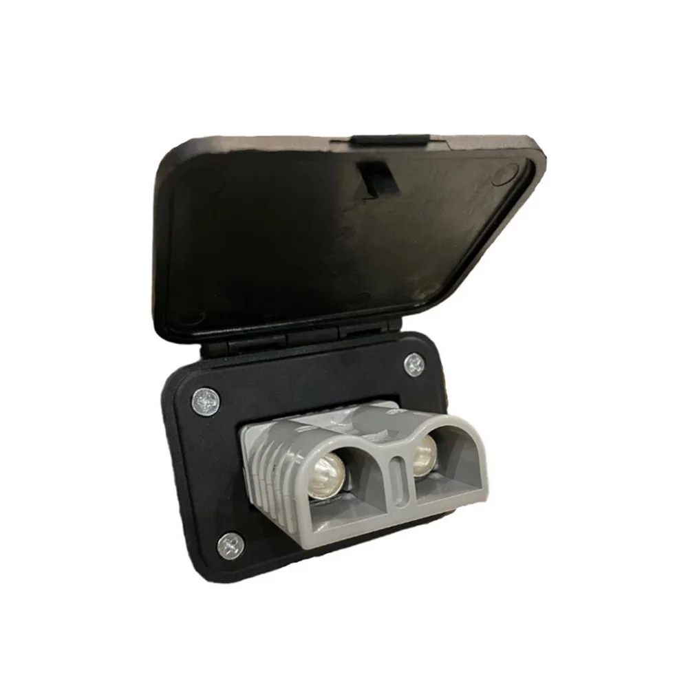 120A High Current Plug Connector Kit For Anderson Plug 120A Panel Base With Dust Cover High Current Connector Fixing Bracket