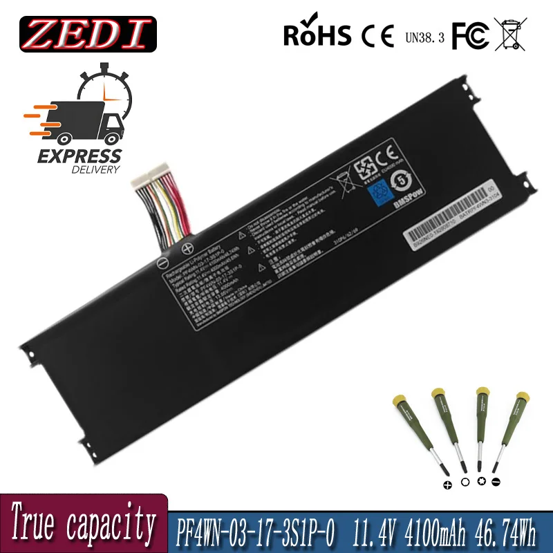 PF4WN-00-13-3S1P-0 PF4WN-03-17-3S1P-0 Laptop New Battery For Hasee KINGBOOK U45 A1 U43E1 U43S1 U47T1 Motile M142 11.4V 46.74Wh