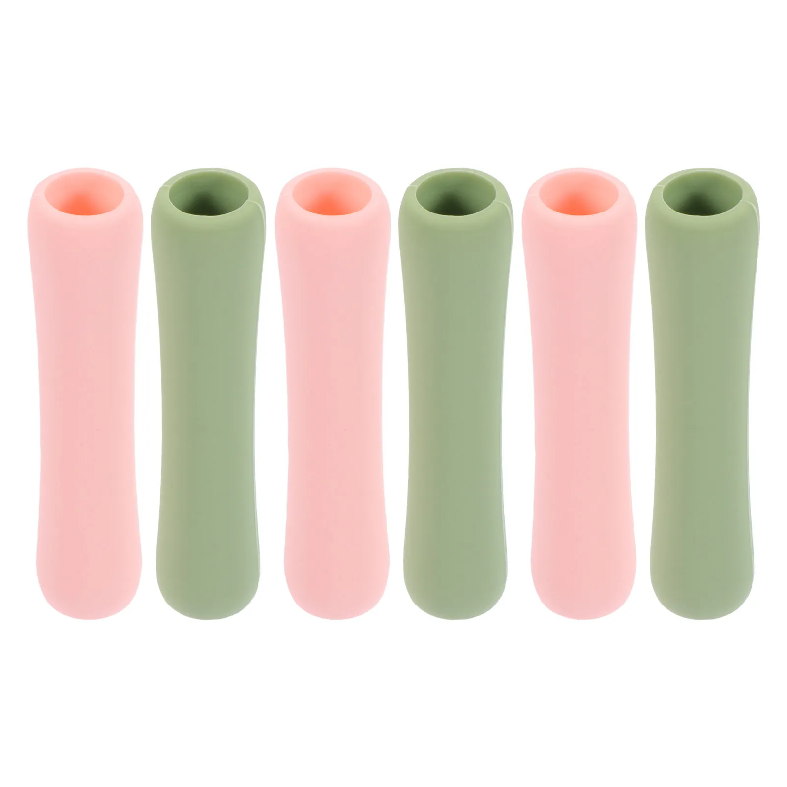 6Pcs Stylus Pen Sleeve Protective Cover Silicone Pencil Sleeve Simple Color Pen Protector Comfortable Grip Pencil Protection