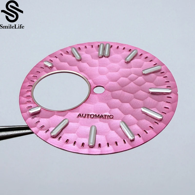 SmileLife 28.5 مللي متر ساعة الطلب الأخضر مضيئة تعديل ساعة اكسسوارات الغوص الملمس ساعة وجوه لحركة NH38