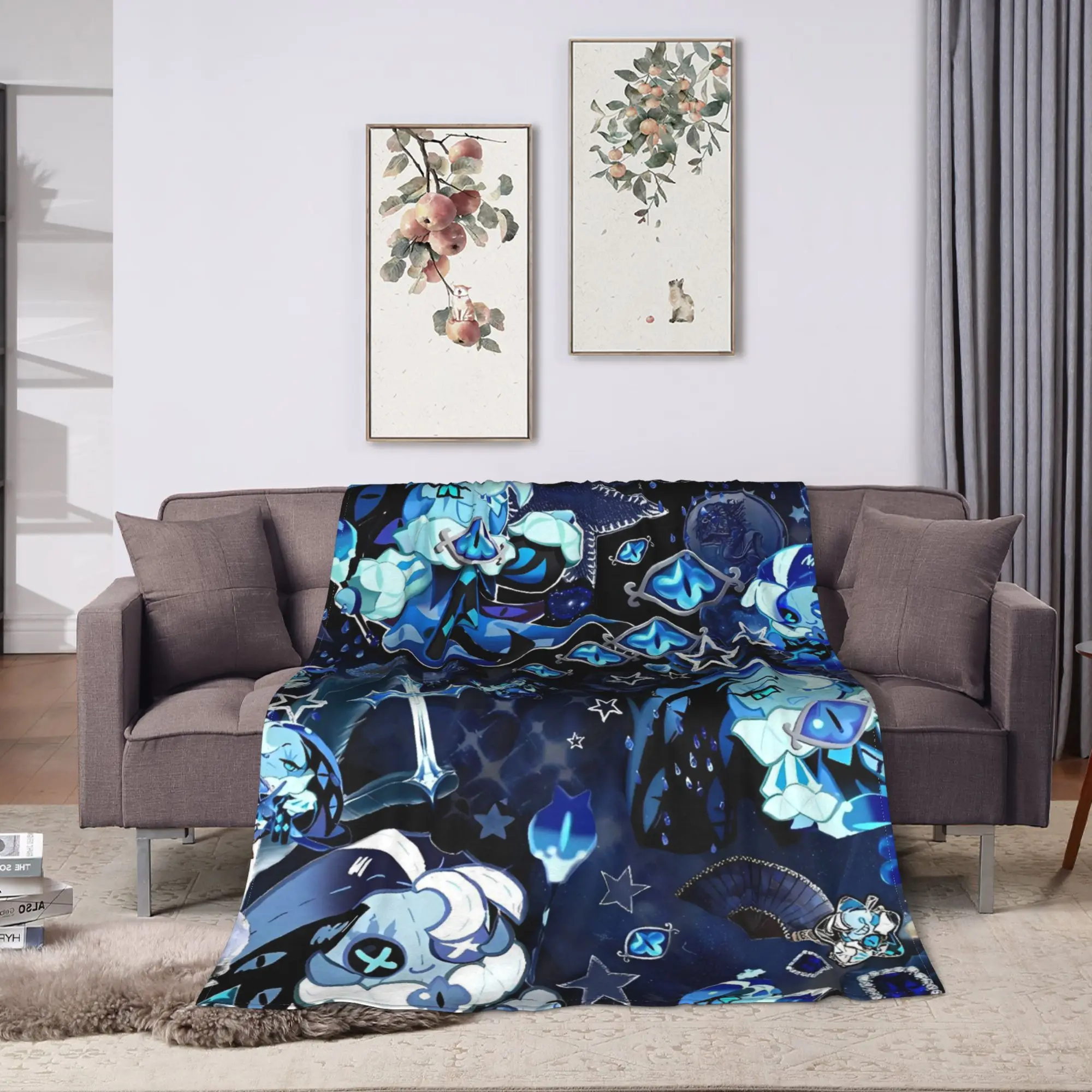 Cookie Run Kingdom Game  Blanket  Decorative Flannel Throw Blanket For Outdoor Super Warm Custom Quality Bedspread Gift Idea