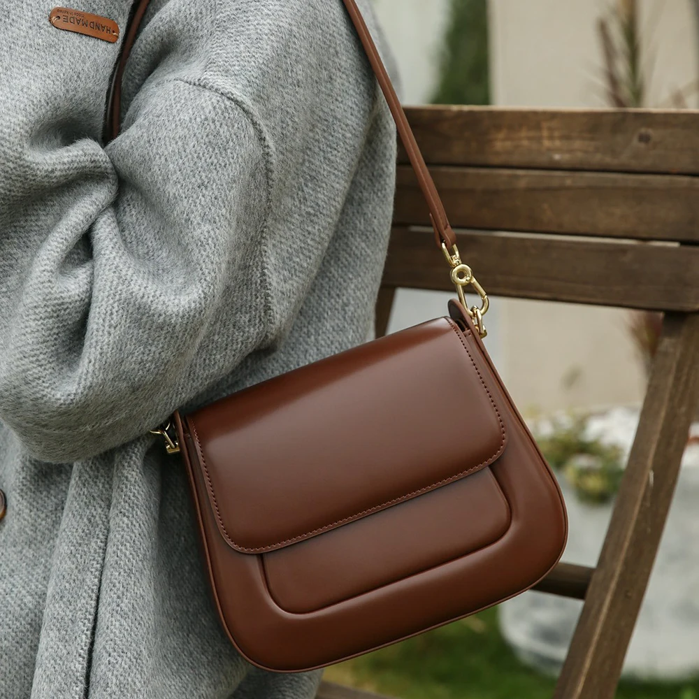 

Luxury Vintage Women Saddle Bag Daily Classic Single Strap Commuting Ladies Shoulder Cross Body Bag