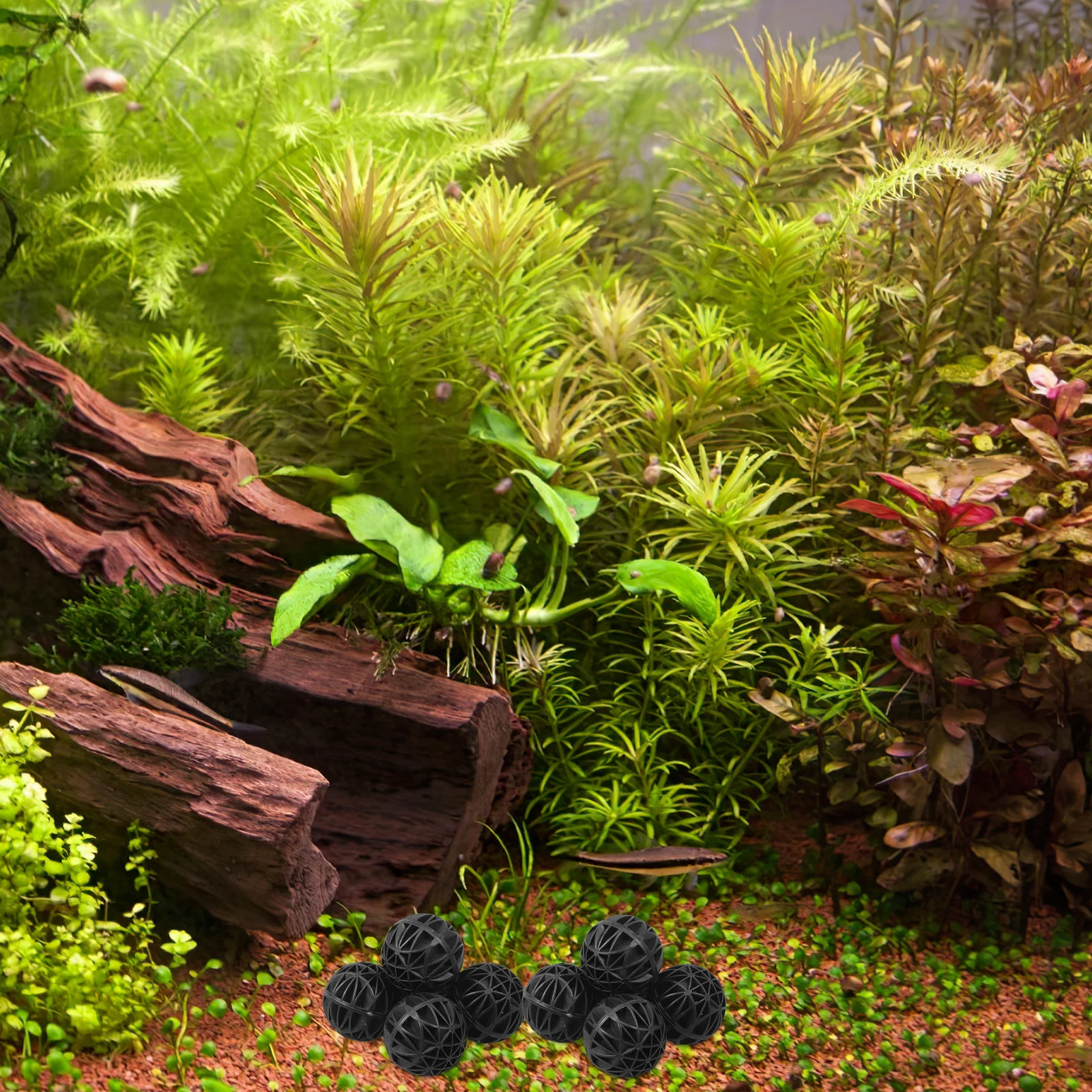 

100pcs 36Mm Bio Balls For Aquarium Filter Biological Media Fish Tank Purification Saltwater Freshwater Oxygenation Enhancement