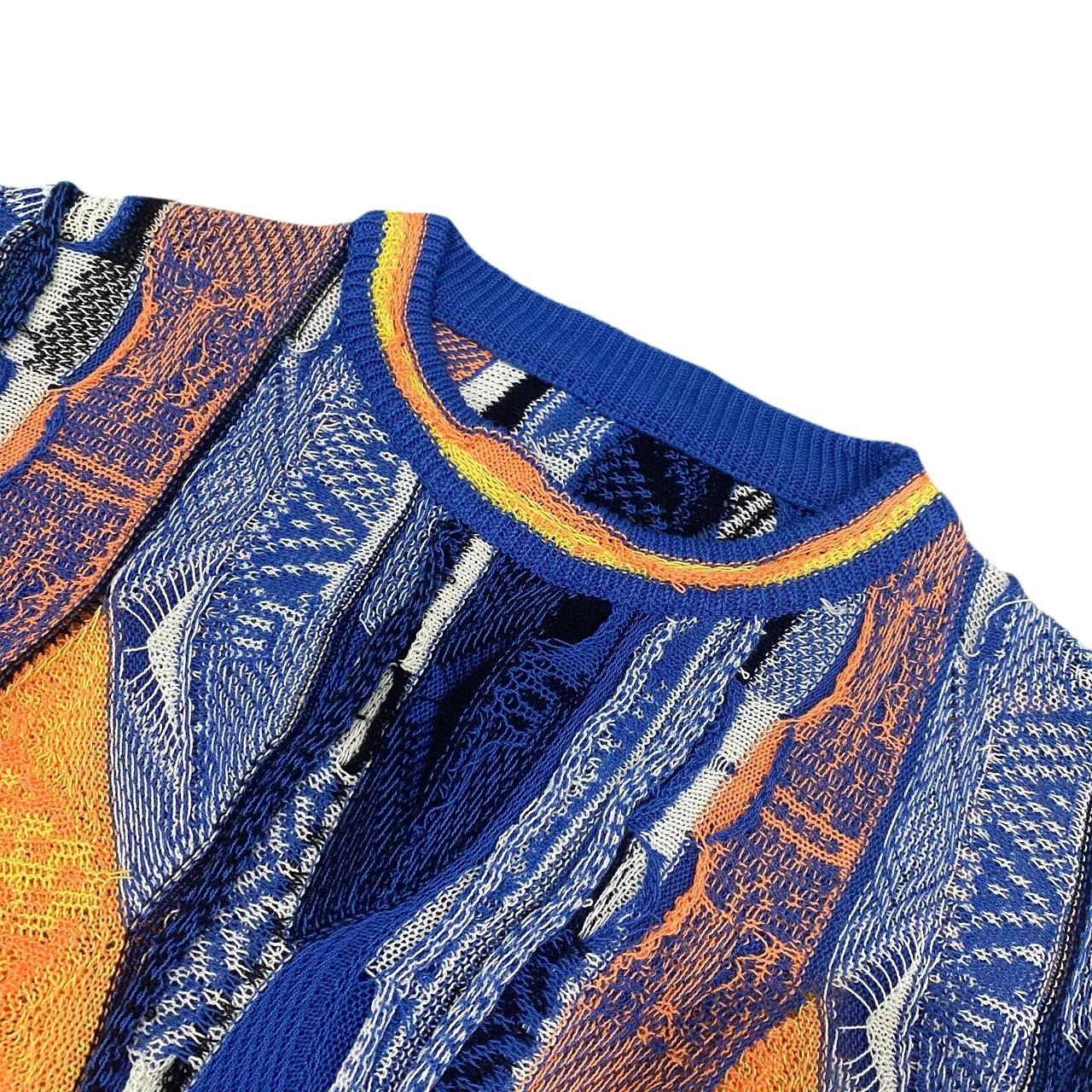Kapital Vintage Japanese-Style Jacquard Ethnic Knit Pullover Short-Sleeve Oversized Sweater