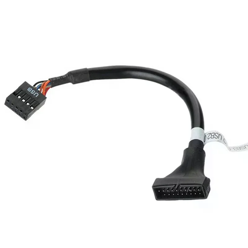 1Pcs Motherboard Header Adapter Cord 19/20 Pin Usb 3.0 Female To 9 Pin Usb 2.0 Male Cable Converter Cd-Rom Floppy Drive Panel