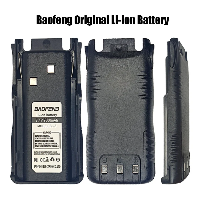 BAOFENG Walkie Talkie GT-5 Li-ion Battery 7.4V 2800mAh For Pofung Two Way Radios GT-5 GT-5TP Portable Radio Replacement Battery