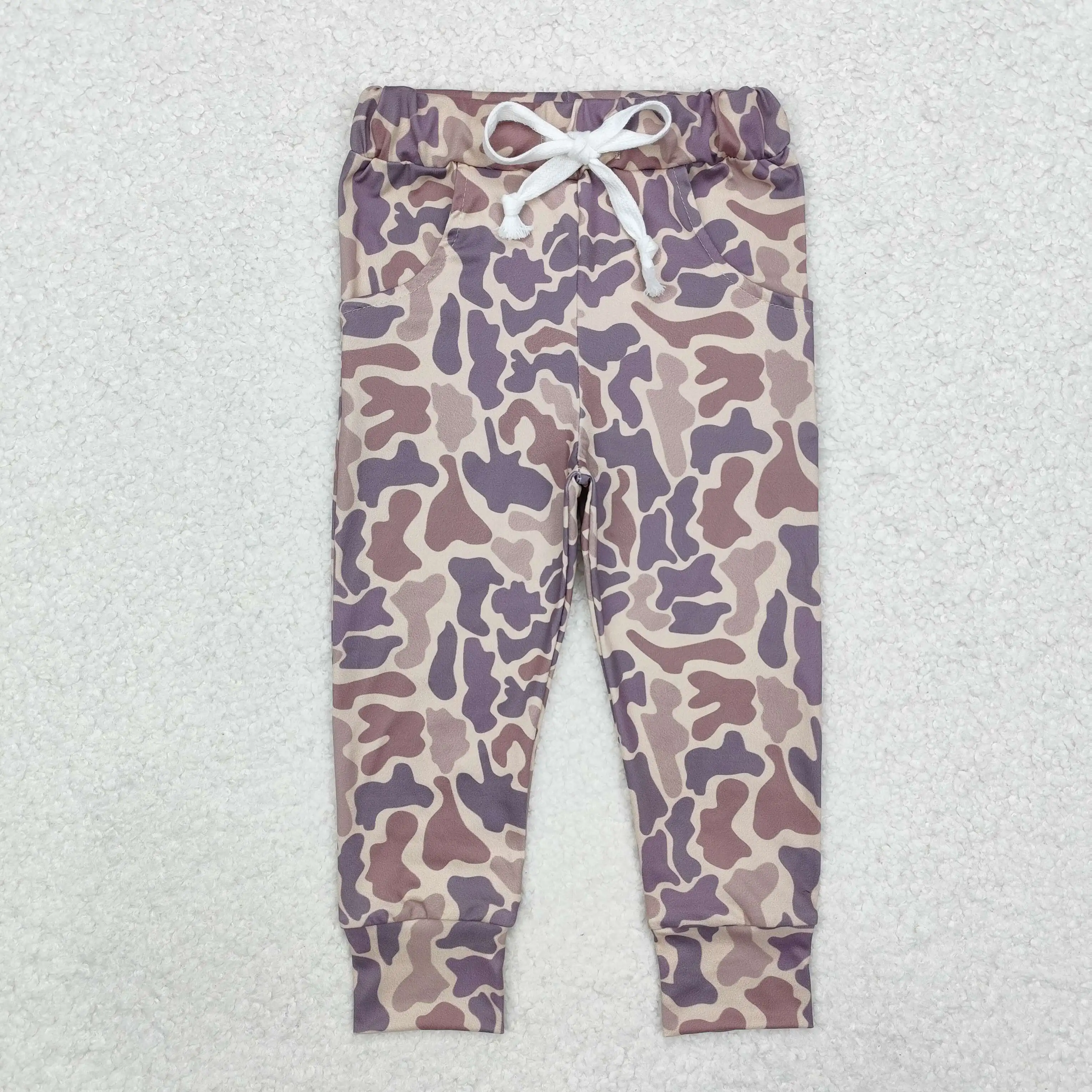 P0683 Fashionable, Good-Looking With Durable Boys Clothes Trousers Camouflage light brown Print With Trousers Children Clothes