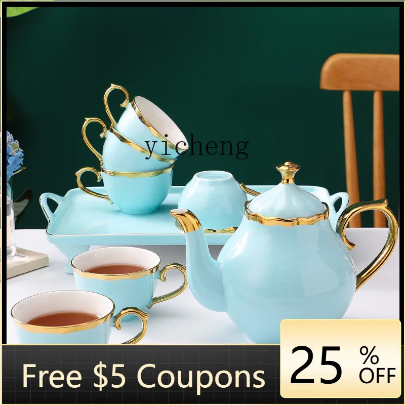 

YFY ceramic water cup cup set tea set water set gift box home business gift with tray